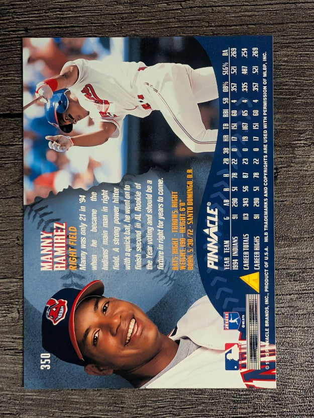 1995 Pinnacle #350 Manny Ramirez