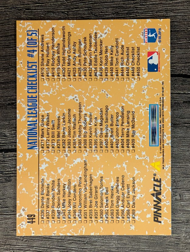 1995 Pinnacle #449 Jeff Bagwell CL