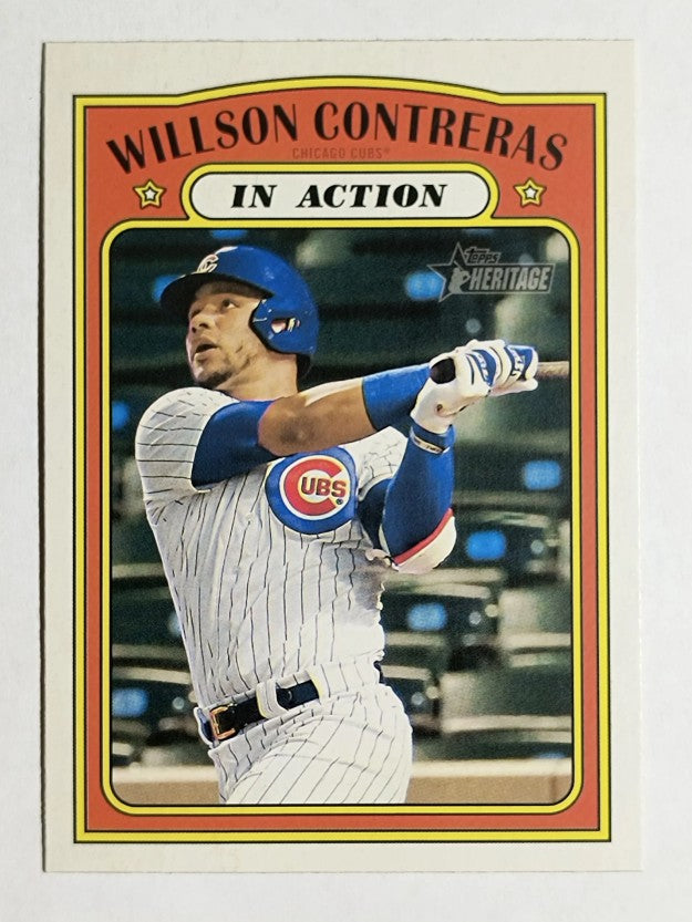 2021 Topps Heritage #42 Willson Contreras IA