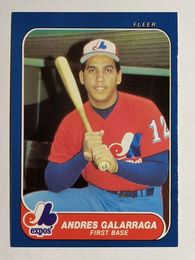 1986 Fleer Update #U44 Andres Galarraga