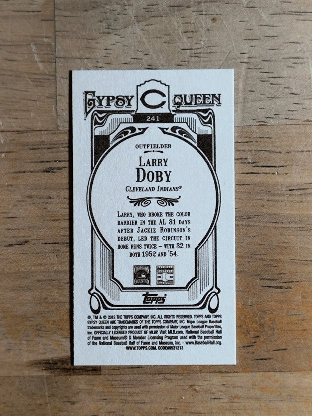 2012 Topps Gypsy Queen Mini #241 Larry Doby