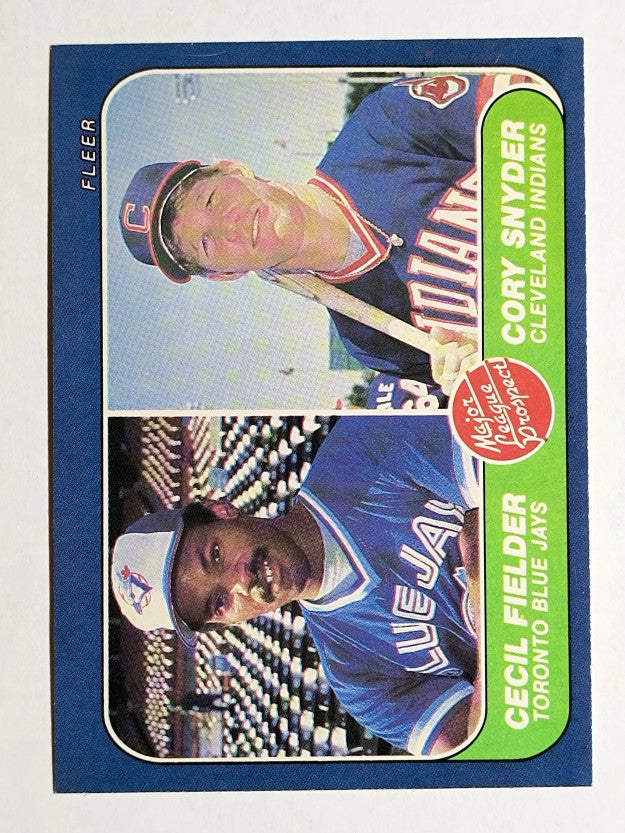 1986 Fleer #653 Cecil Fielder RC