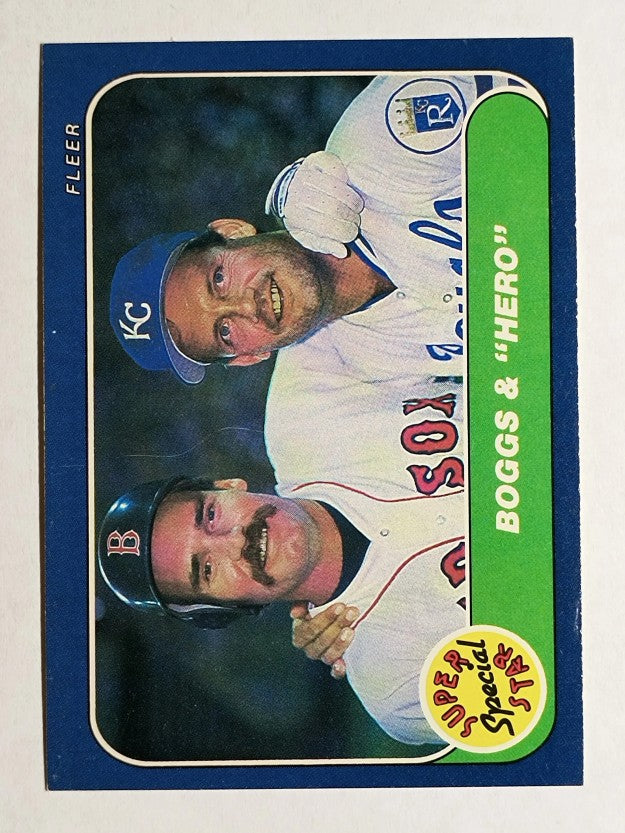 1986 Fleer #634 Wade Boggs/George Brett