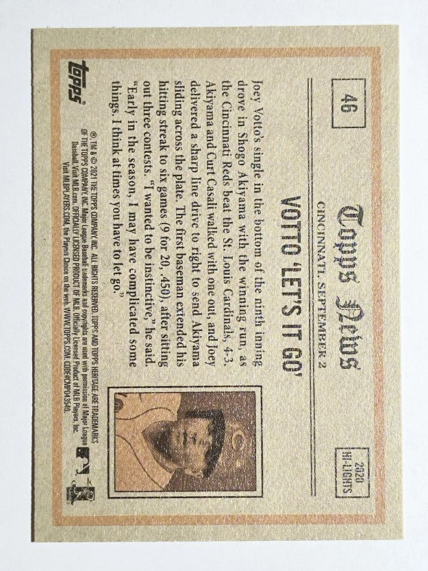 2021 Topps Heritage #46 Joey Votto IA
