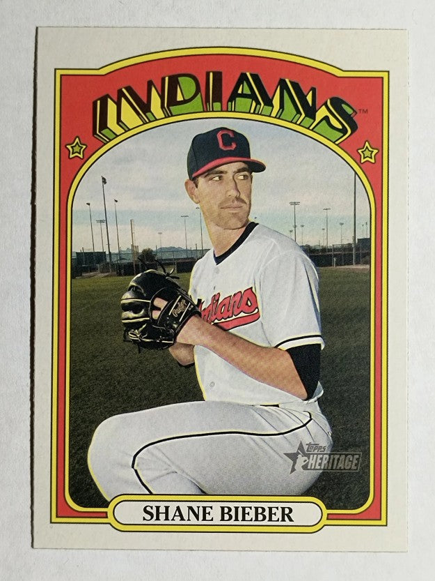 2021 Topps Heritage #47 Shane Bieber