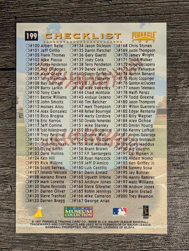 1997 Pinnacle Museum Collection #199 Darin Erstad CL