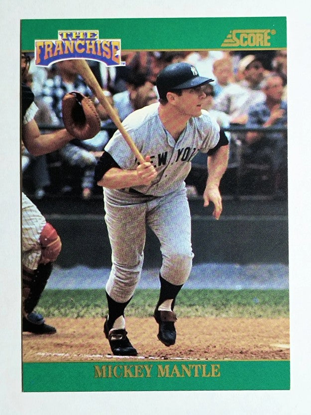 1992 Score Franchise #2 Mickey Mantle