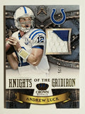 2013 Crown Royale Knights of the Gridiron Materials Prime #3 Andrew Luck