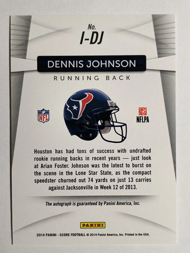 2014 Panini Hot Rookies Inscriptions #IDJ Dennis Johnson