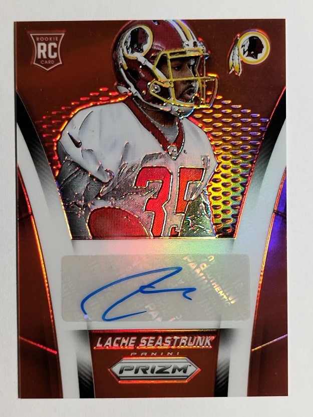 2014 Panini Prizm Rookie Autographs Prizms Red #ARLS Lache Seastrunk/75