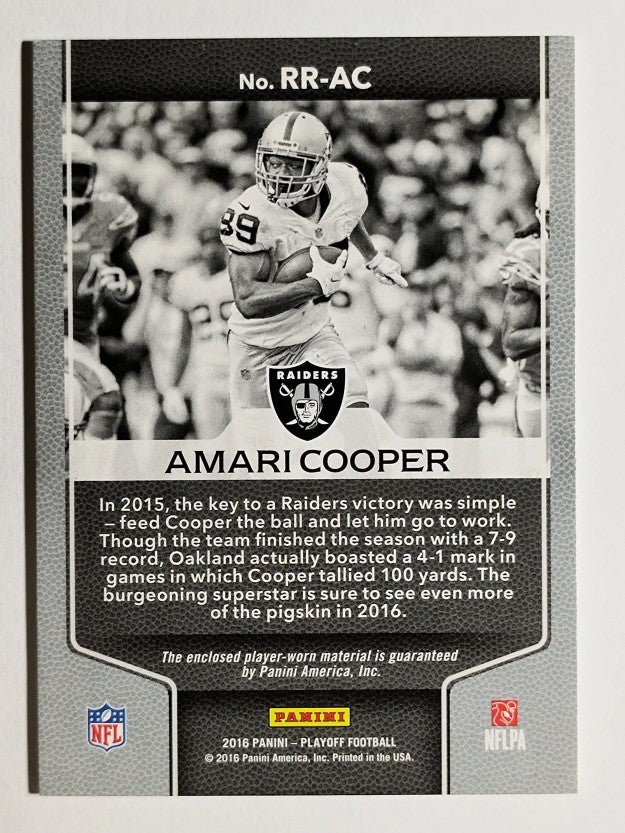 2016 Playoff Rookie Recall Jerseys #3 Amari Cooper/99