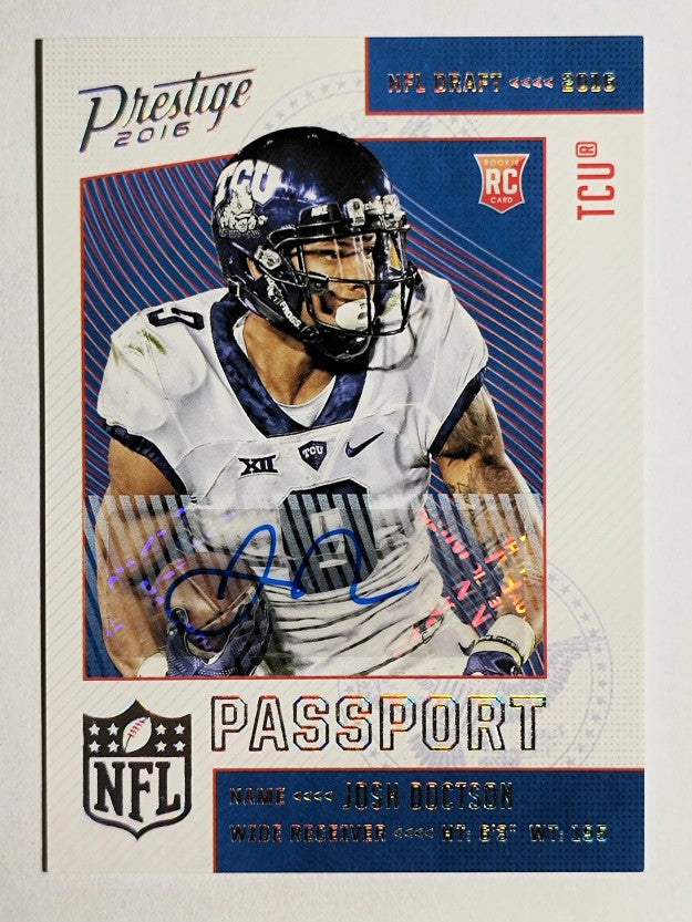 2016 Prestige NFL Passport Ink #10 Josh Doctson