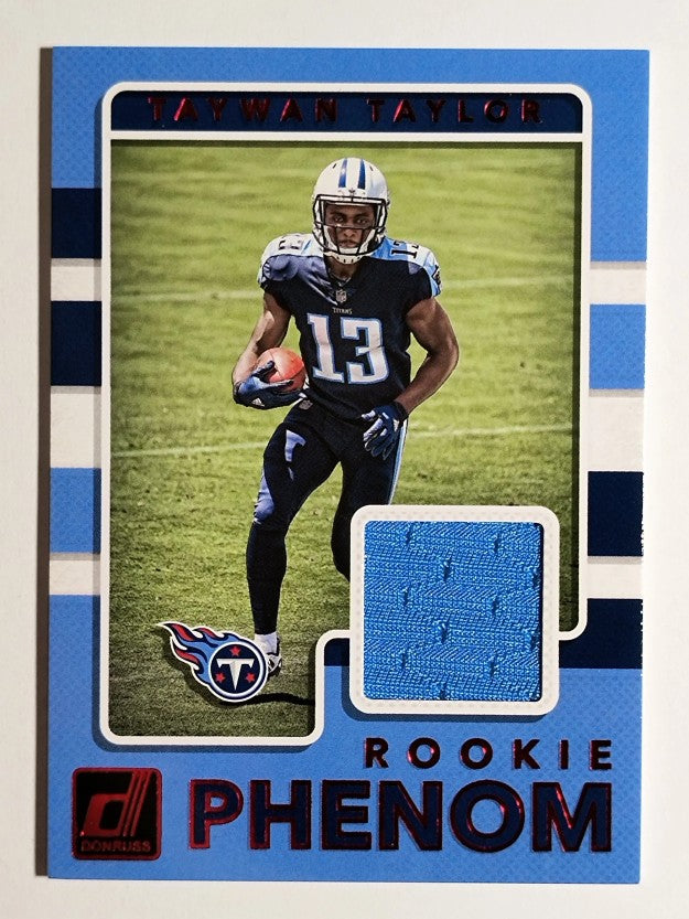 2017 Donruss Rookie Phenom Jerseys Red #19 Taywan Taylor