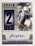 2017 Panini Preferred Chain Reaction Second Down #313 Rishard Matthews AU/25