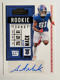 2020 Panini Contenders #244 Austin Mack AU RC