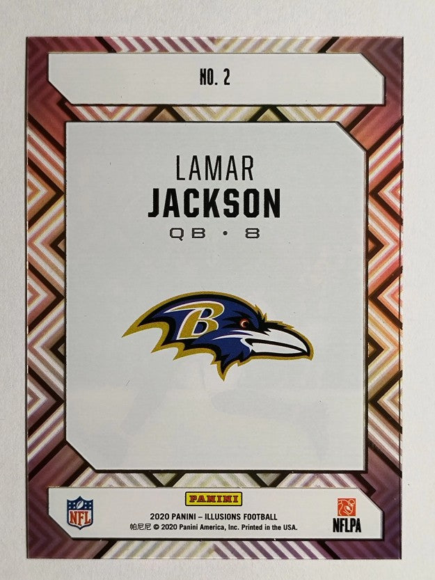 2020 Panini Illusions Clear Shots #2 Lamar Jackson