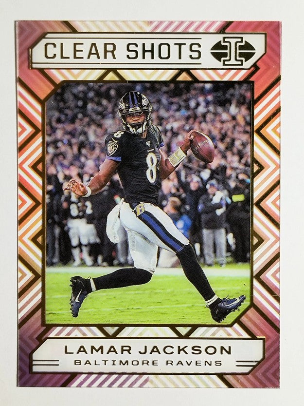 2020 Panini Illusions Clear Shots #2 Lamar Jackson