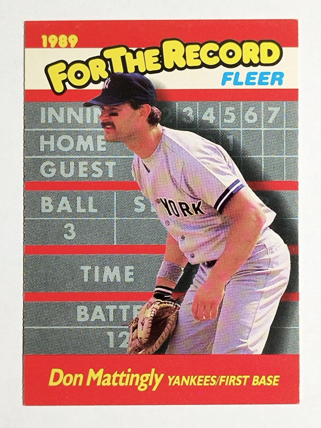 1989 Fleer For The Record #6 Don Mattingly