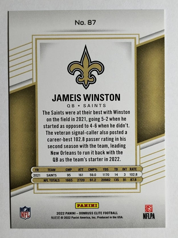 2022 Elite Red #87 Jameis Winston