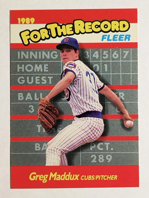 1989 Fleer For The Record #5 Greg Maddux