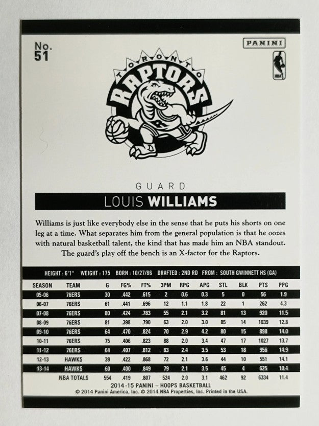 2014-15 Hoops Artist's Proofs #51 Louis Williams