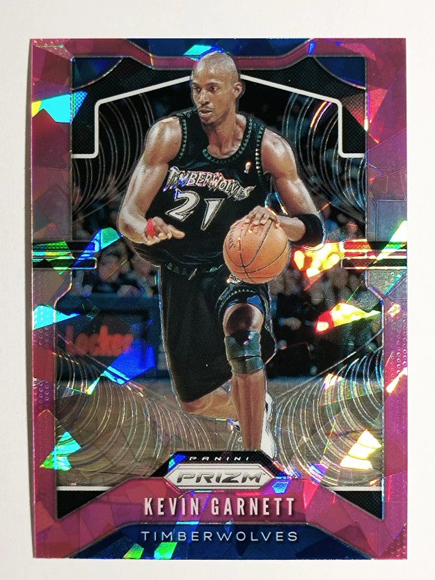 2019-20 Panini Prizm Prizms Pink Ice #1 Kevin Garnett
