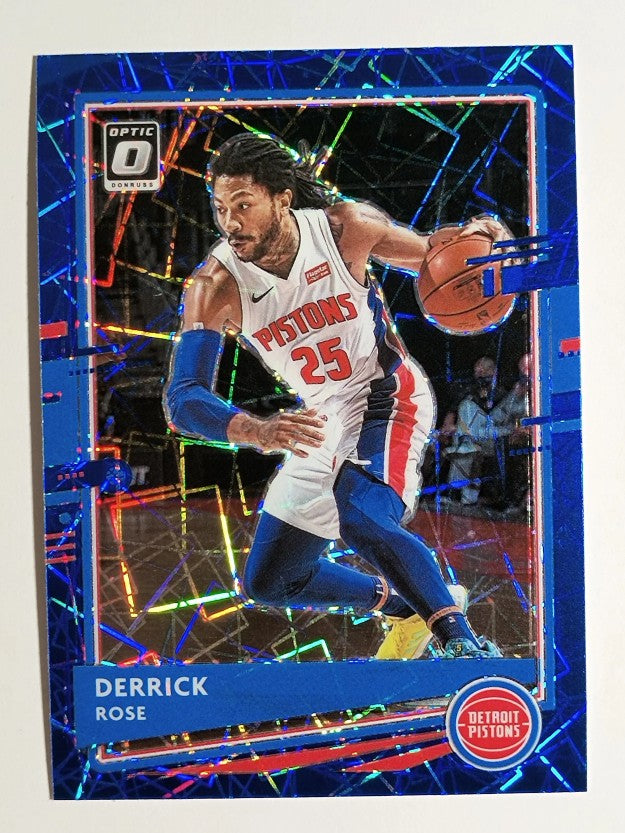 2020-21 Donruss Optic Blue Velocity #102 Derrick Rose