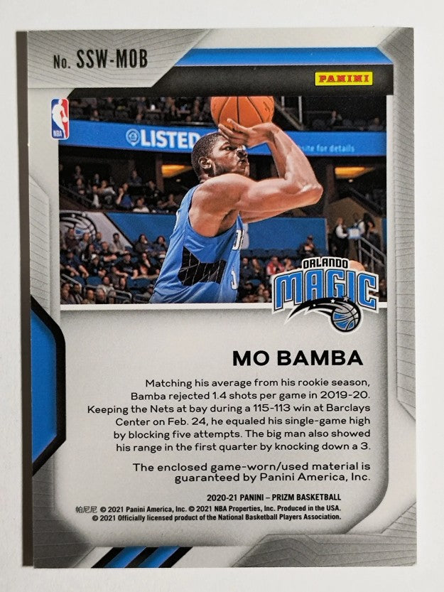 2020-21 Panini Prizm Sensational Swatches #20 Mo Bamba