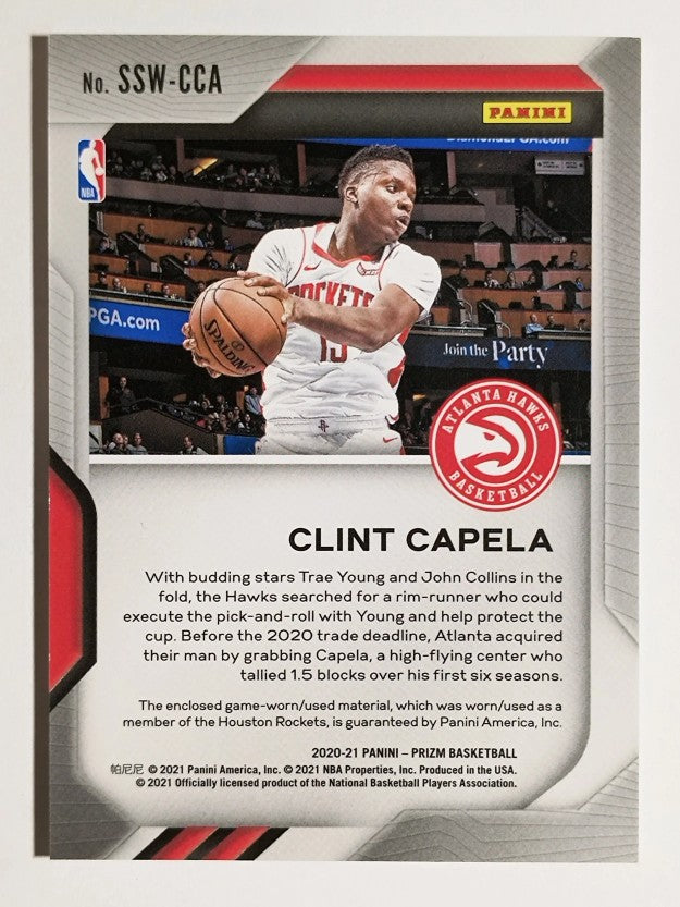2020-21 Panini Prizm Sensational Swatches #63 Clint Capela