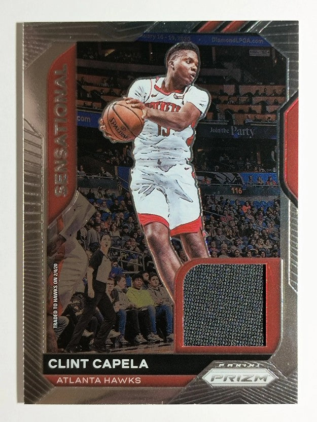 2020-21 Panini Prizm Sensational Swatches #63 Clint Capela