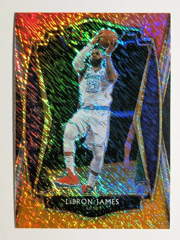 2020-21 Select Prizms Red White Orange Shimmer #113 LeBron James