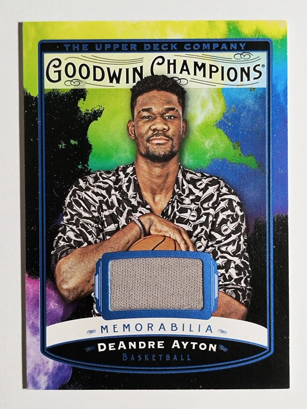 2019 Upper Deck Goodwin Champions Splash of Color Memorabilia DeAndre Ayton C