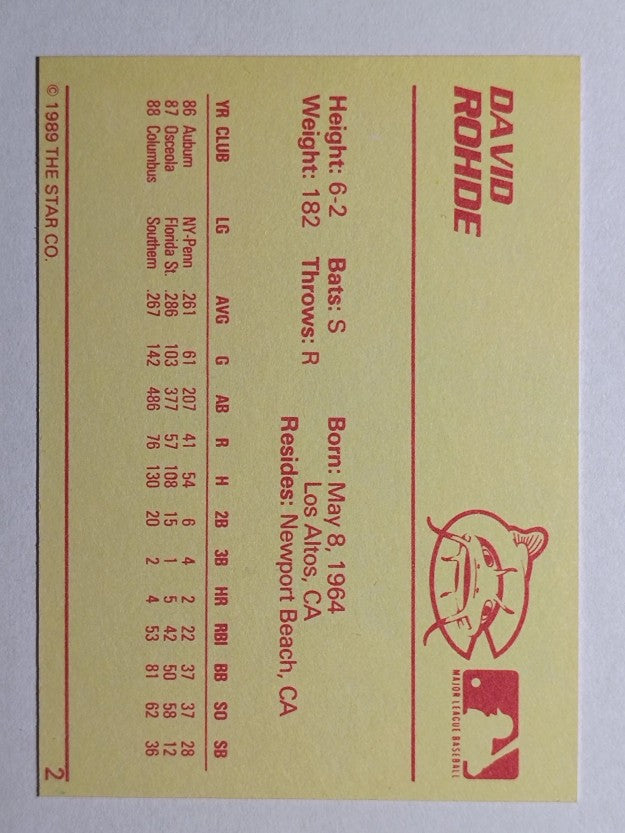 1989 Star #2 David Rohde