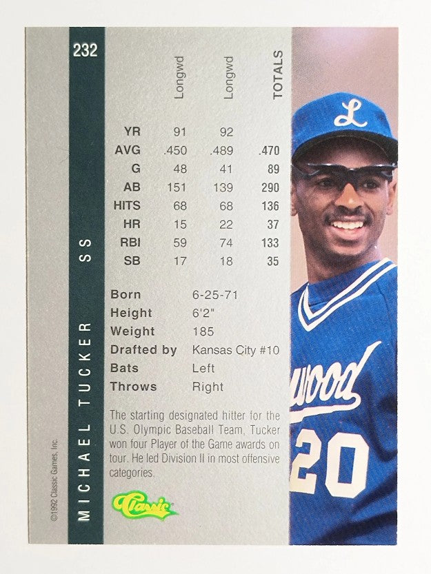 1992 Classic Four Sport #232 Michael Tucker