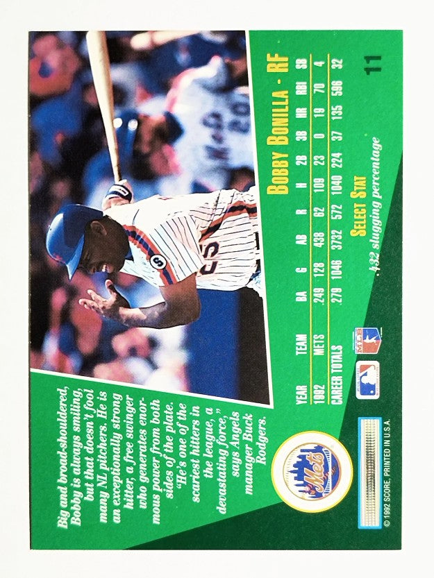 1993 Select #11 Bobby Bonilla