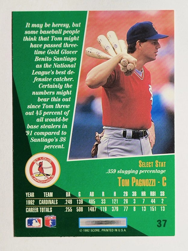 1993 Select #37 Tom Pagnozzi