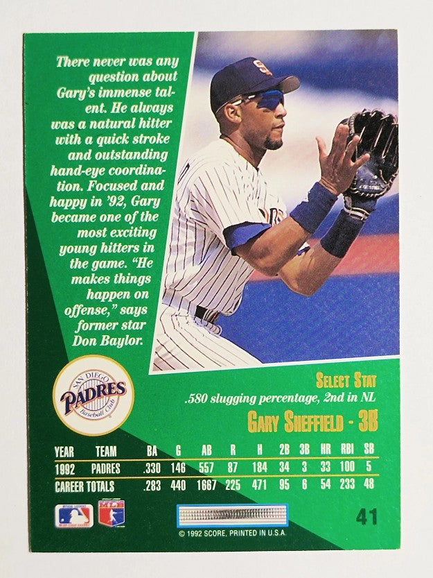 1993 Select #41 Gary Sheffield