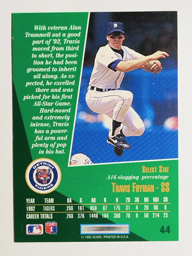 1993 Select #44 Travis Fryman