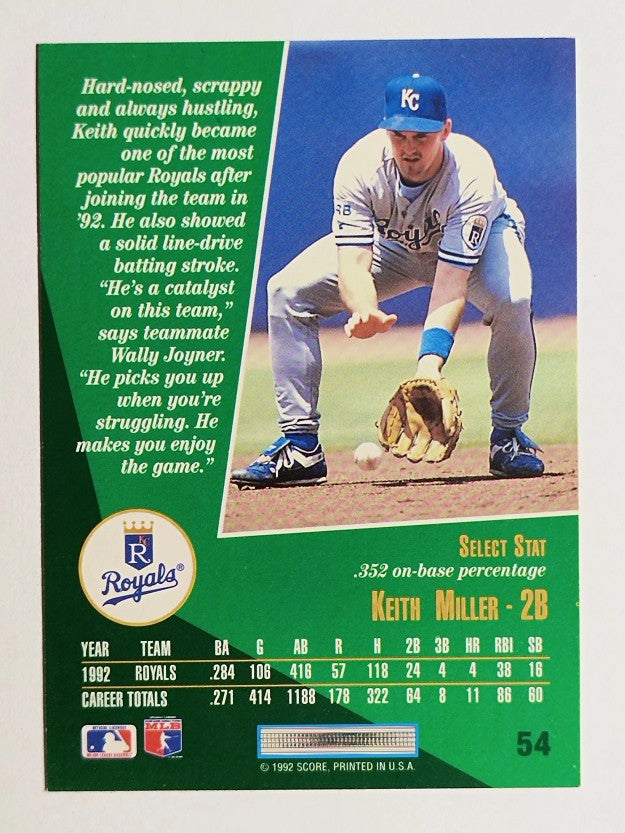 1993 Select #54 Keith Miller