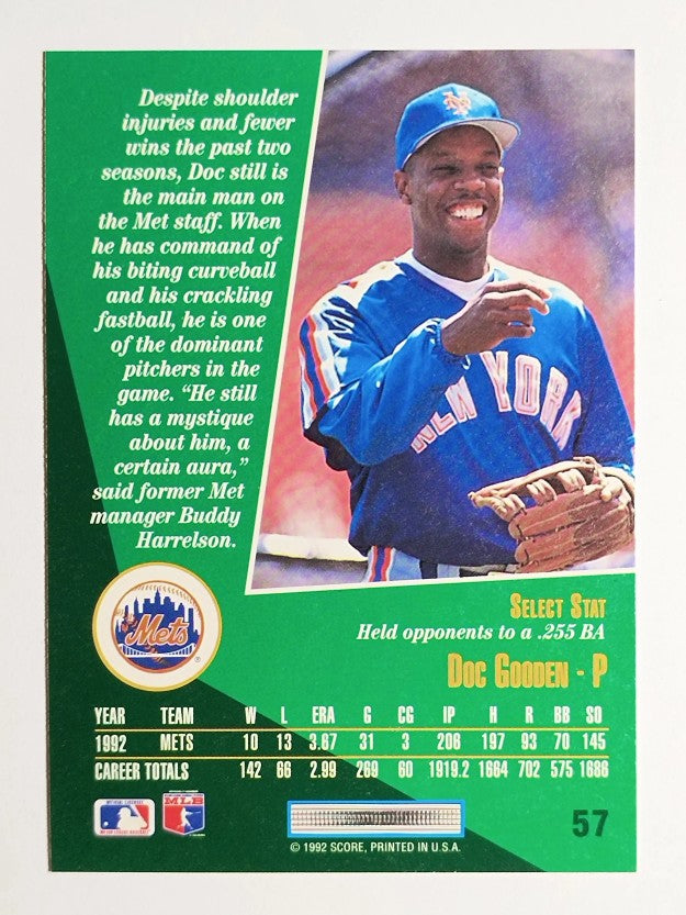 1993 Select #57 Dwight Gooden