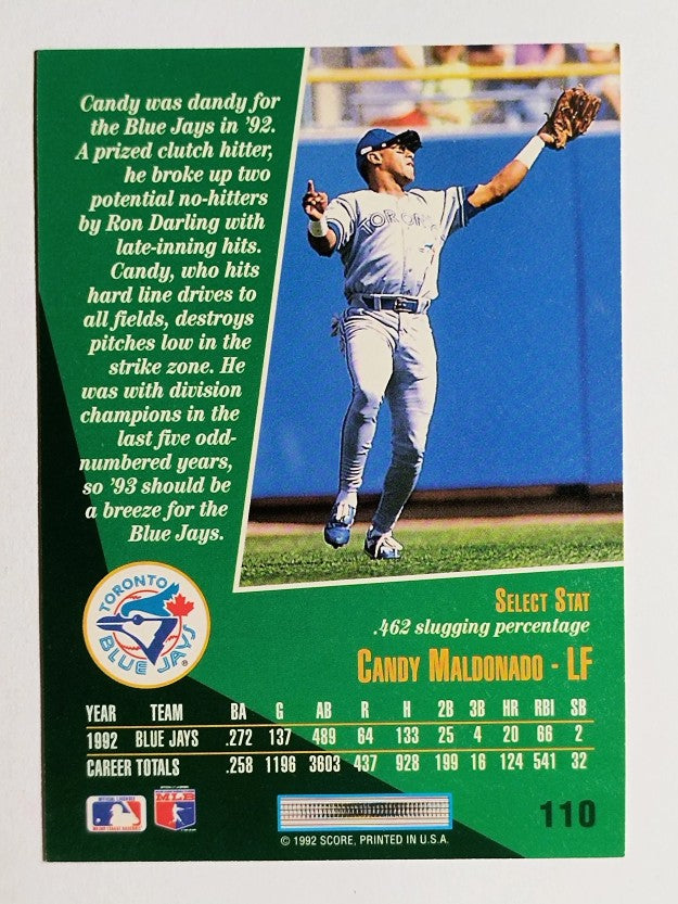 1993 Select #110 Candy Maldonado
