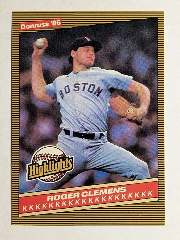 1986 Donruss Highlights #5 Roger Clemens
