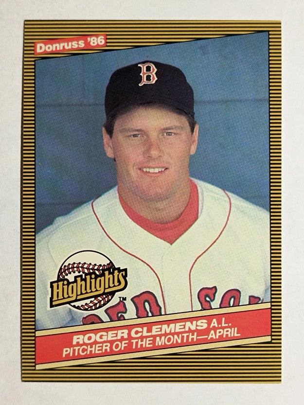 1986 Donruss Highlights #6 Roger Clemens