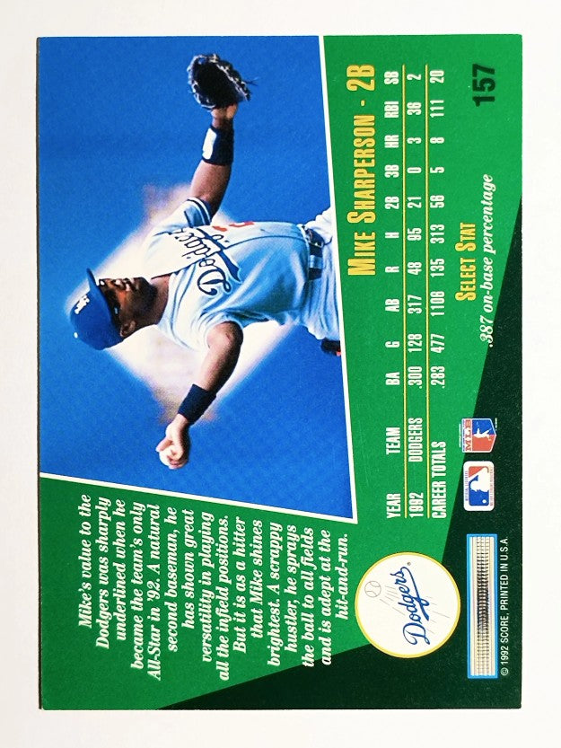 1993 Select #157 Mike Sharperson