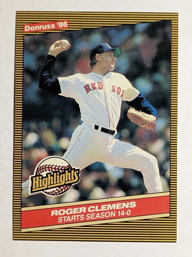 1986 Donruss Highlights #17 Roger Clemens