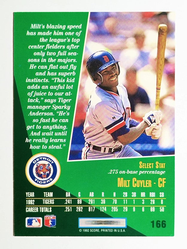 1993 Select #166 Milt Cuyler