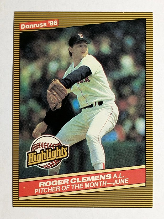 1986 Donruss Highlights #18 Roger Clemens