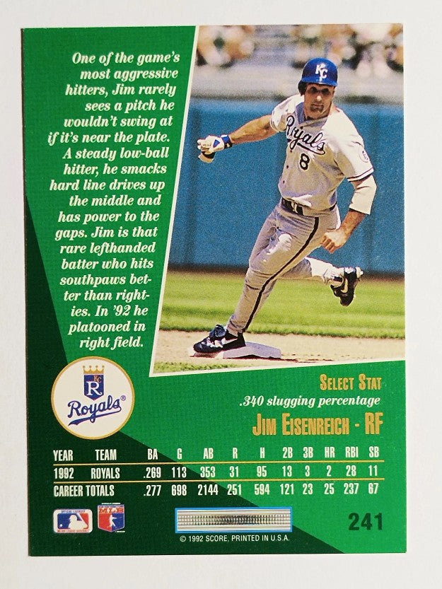 1993 Select #241 Jim Eisenreich
