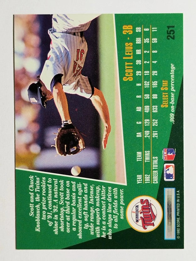 1993 Select #251 Scott Leius
