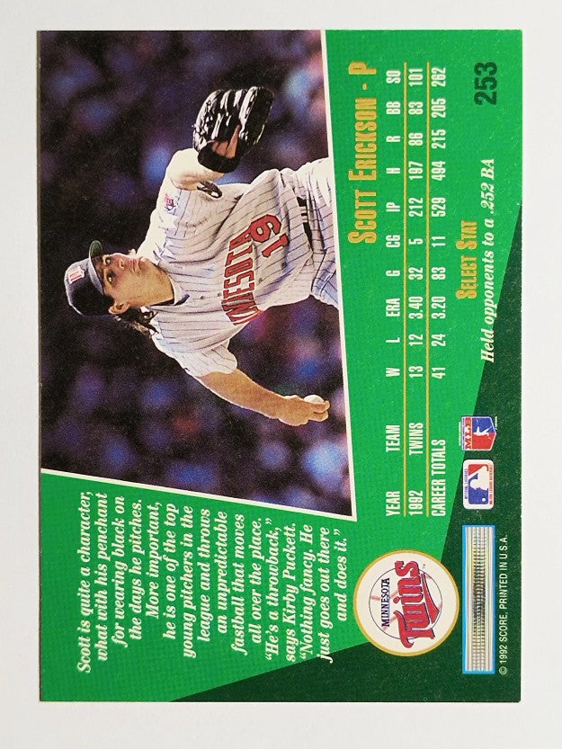 1993 Select #253 Scott Erickson